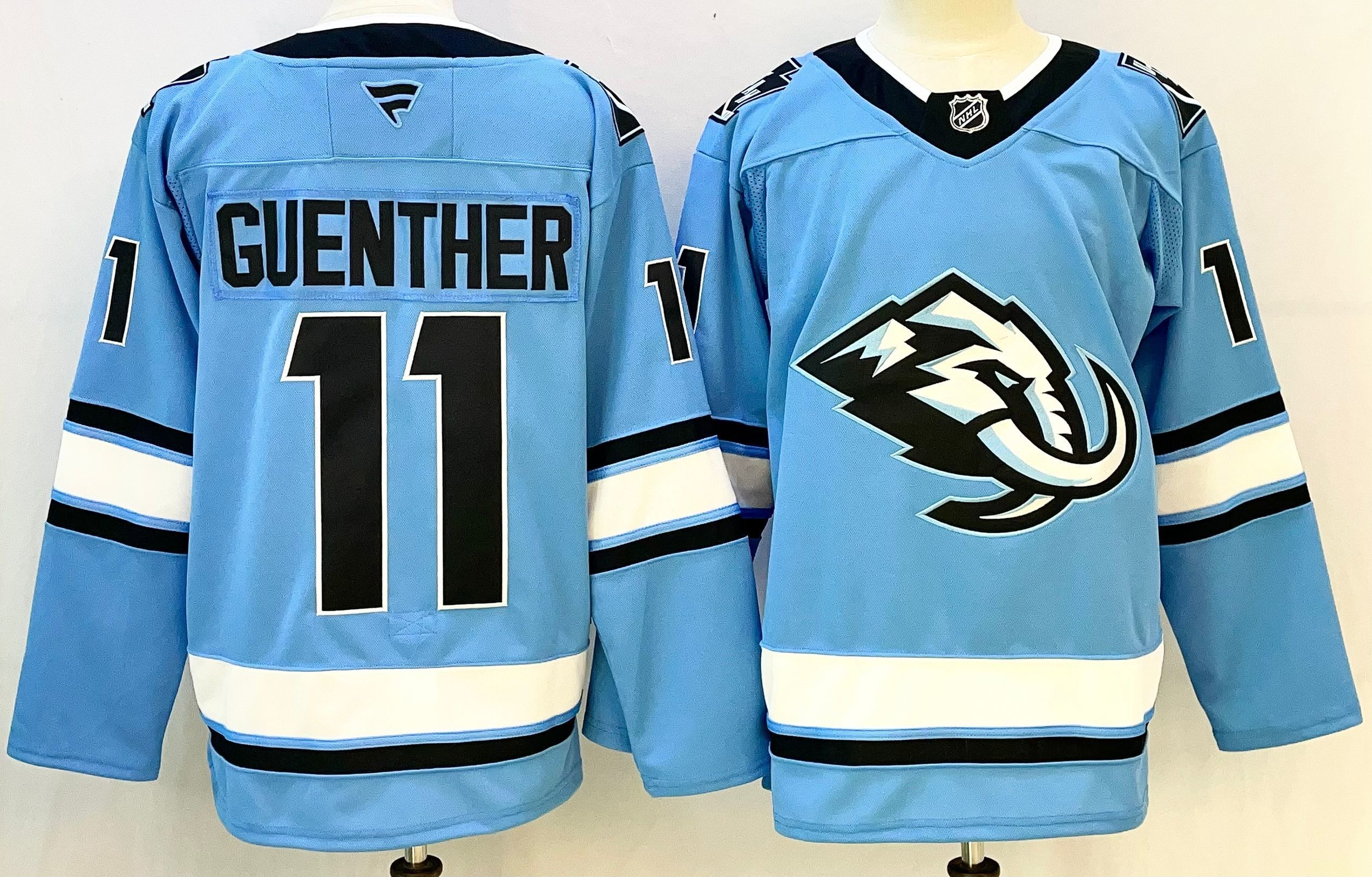 Men Mammoth Team #11 Guenther Light Blue 2026 Adidias NHL Jersey style 001->more nhl jerseys->NHL Jersey